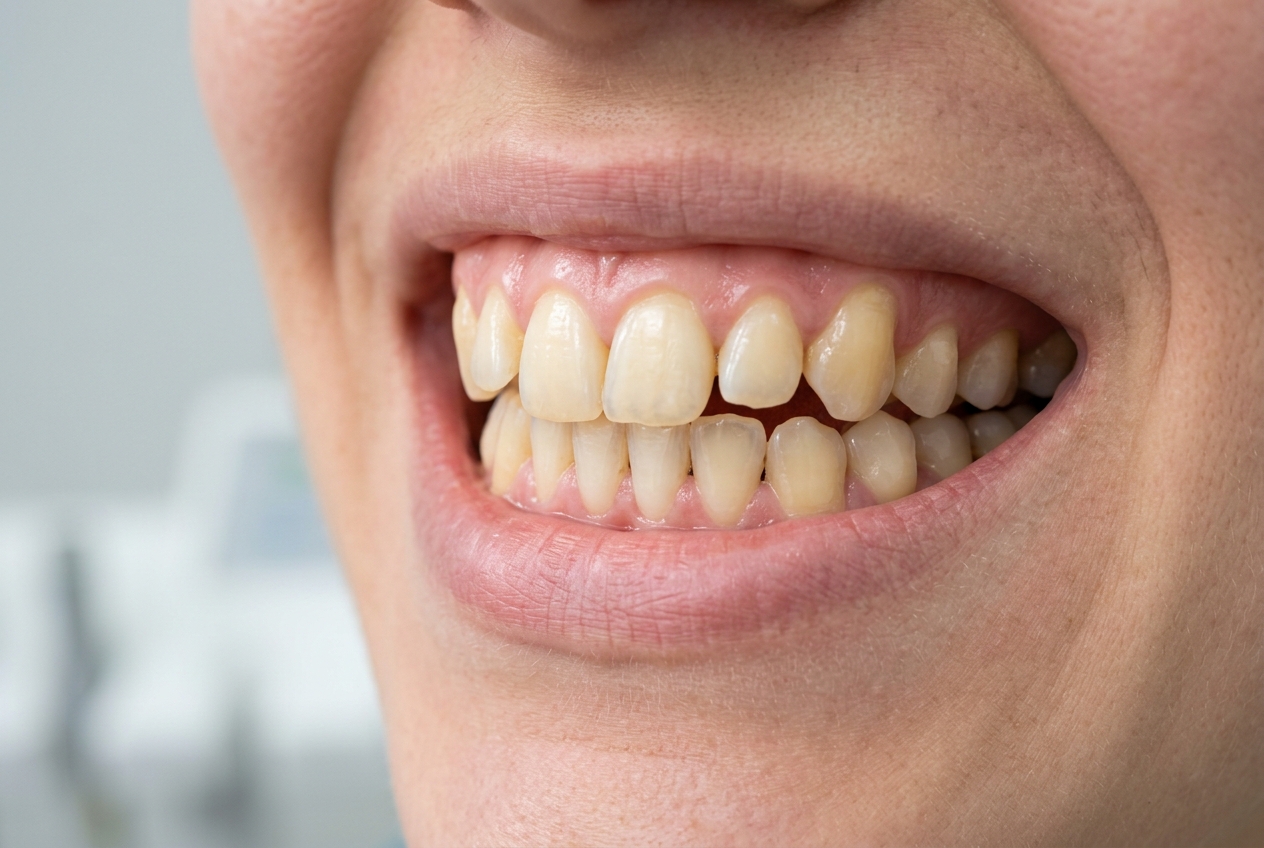 Dental smile before treatments