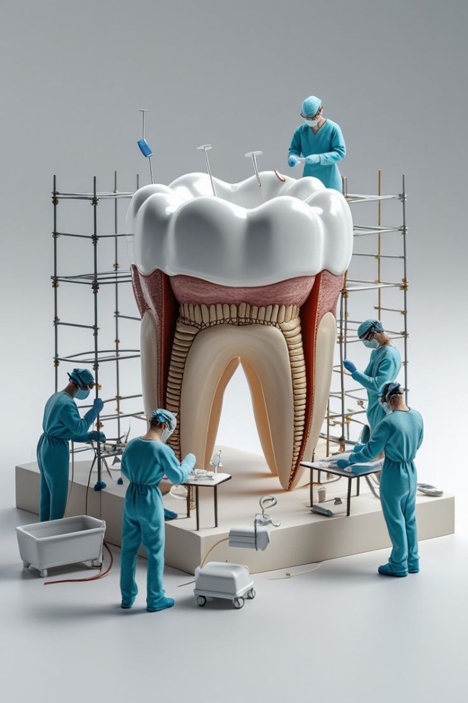Biological tooth construction engineering